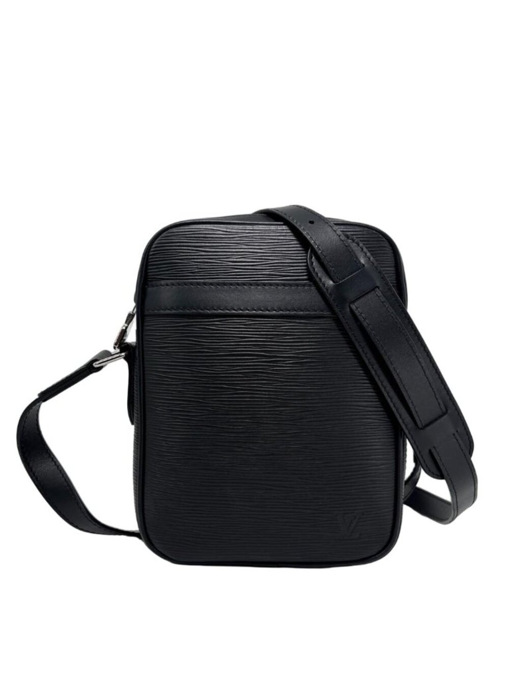 Louis Vuitton Epi Danube PM Shoulder Bag Black